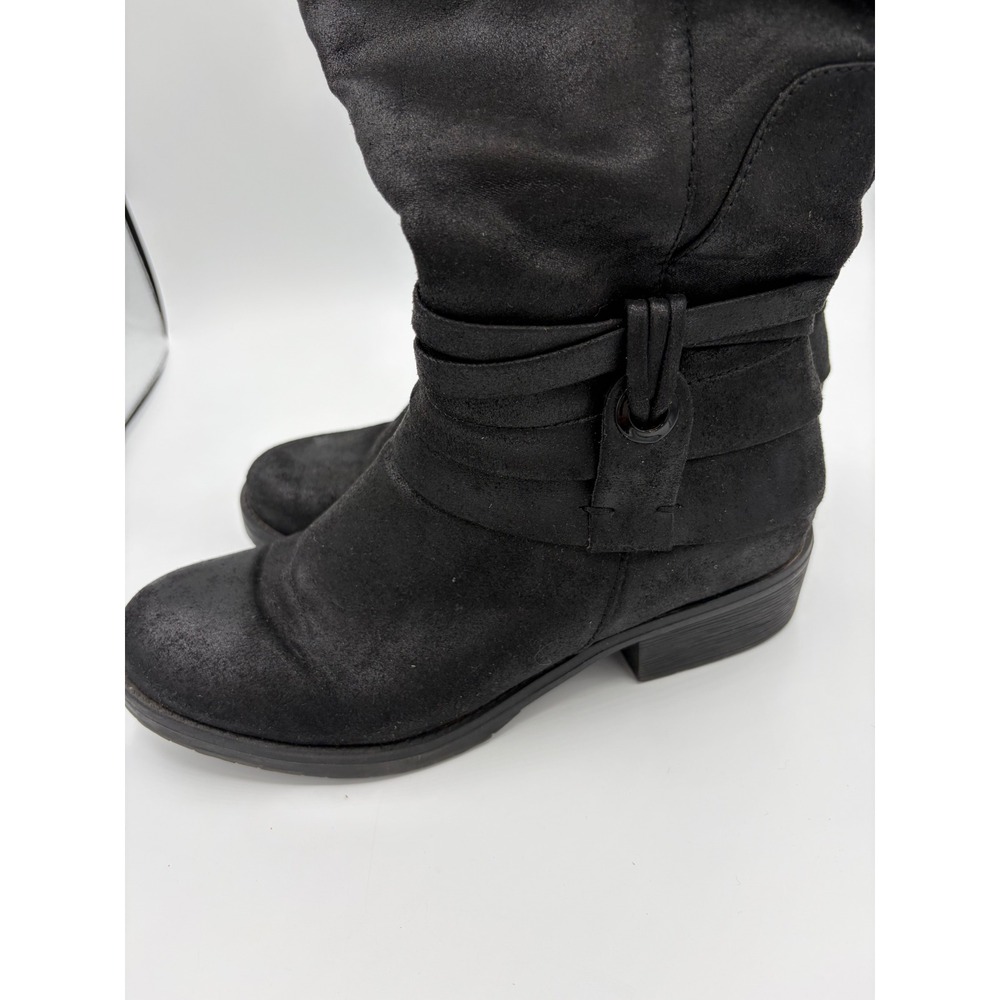 Baretraps Oudrey Black Wide Calf Tall Boots Textile Metallic Sheen Size 6.5M-WC - Picture 6 of 8